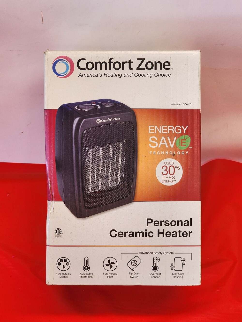 Comfort Zone Personal Ceramic Heater Model CZ442E